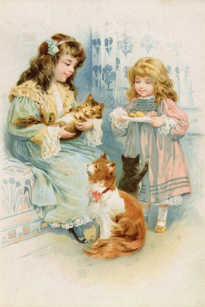 Fiesta del té de los gatitos de Unbekannt Unbekannt